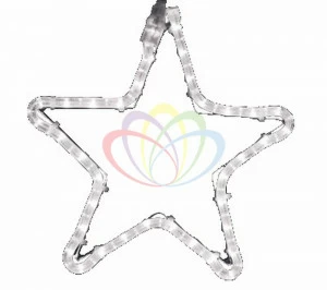 Светодиодная фигура "Звездочка" цвет желтый 30x28см SUPERNW СВЕТОВЫЕ ФИГУРЫ 217530 Белый