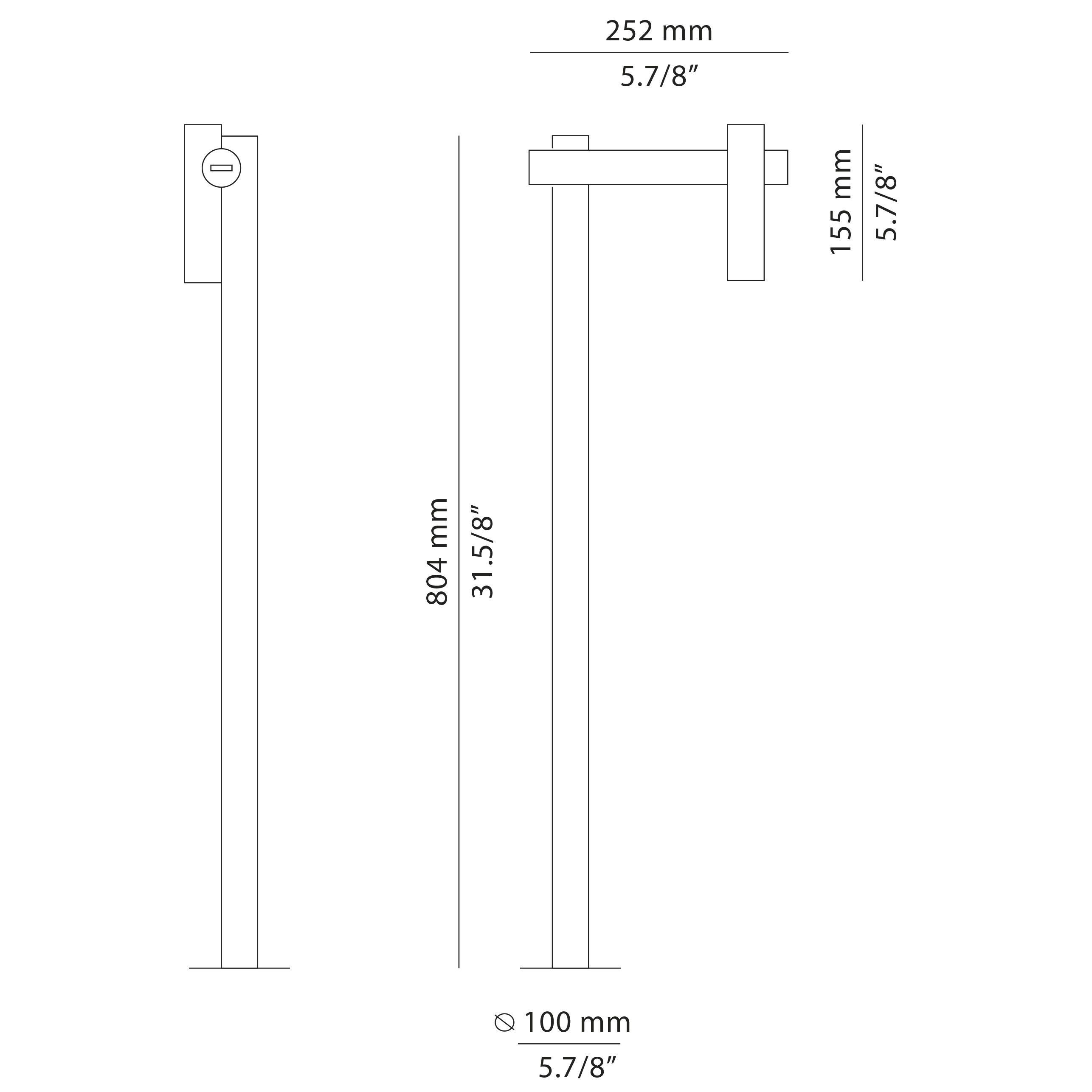 Металлическая напольная лампа Estiluz Tik ARCH-00007235 - Вид №4