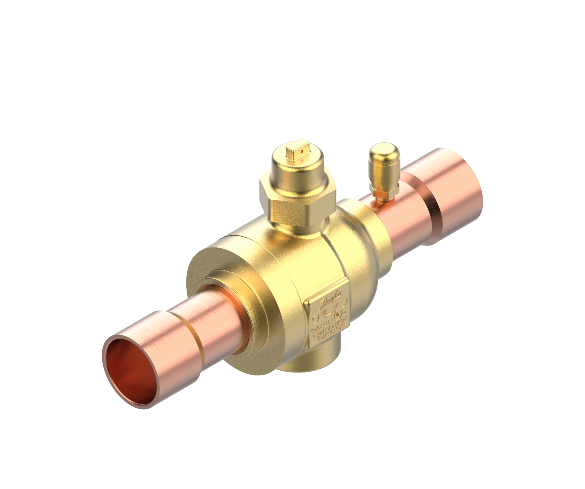 Danfoss GBCT — Запорные шаровые краны для CO2 140 бар GBCT 18s Кран шаровый 009L6588  - Вид №10