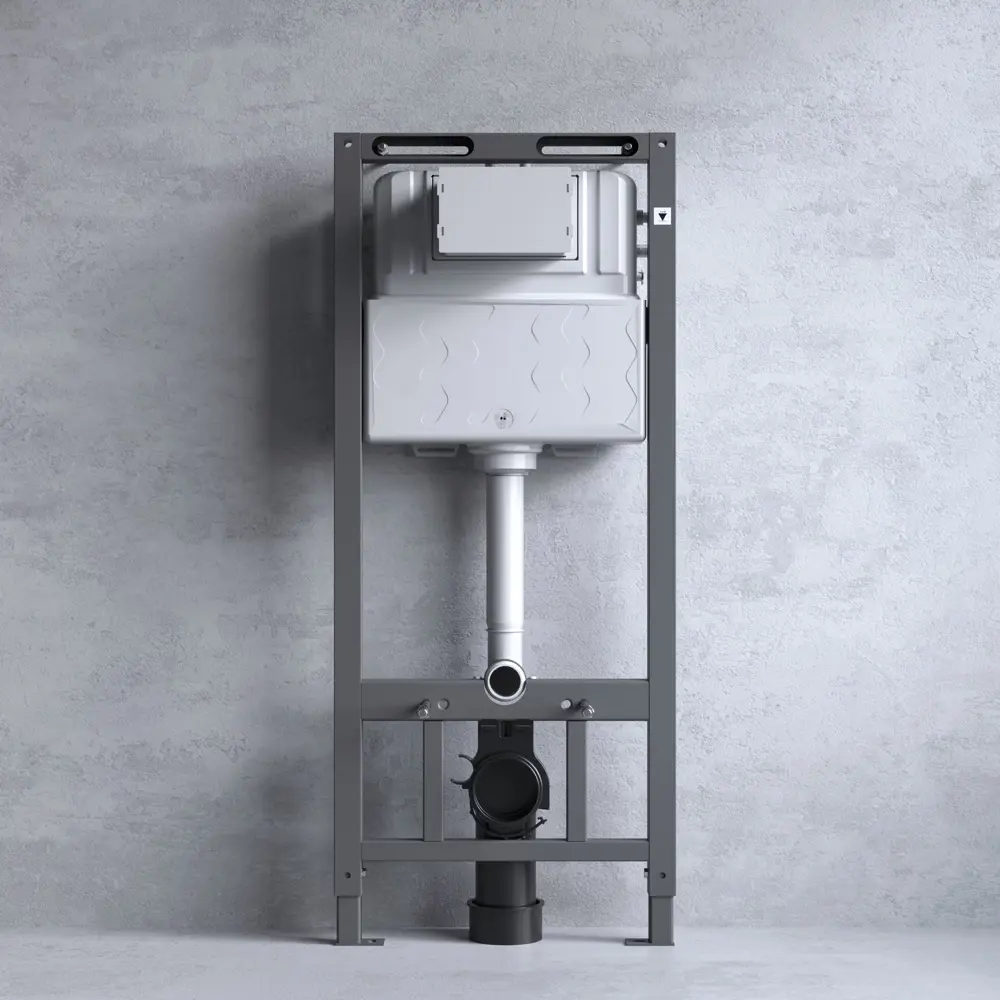 Комплект инсталляции AM.PM Tech с безободковым унитазом AM.PM Flash клавиша AM.PM Tech L хром STLM-2179301 - Вид №4