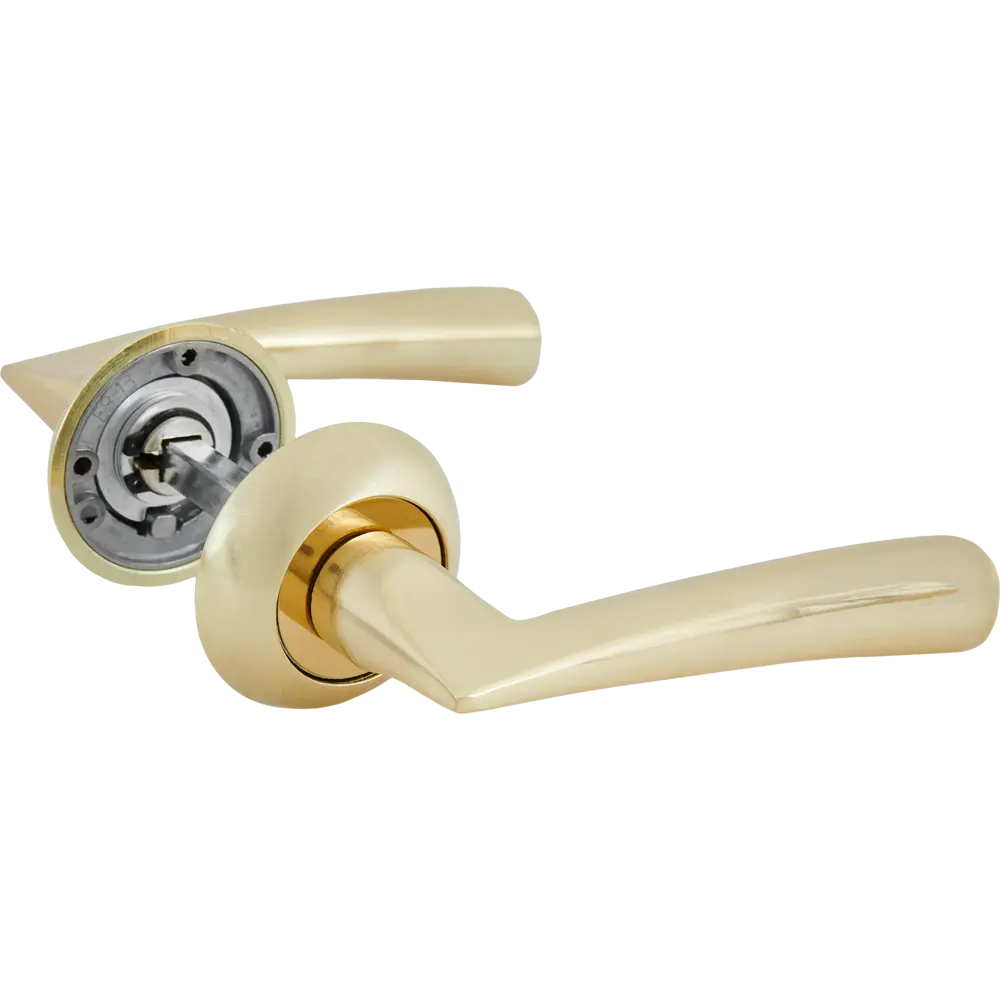 Дверные ручки Punto Coda без запирания цвет матовое золото STLM-2163083