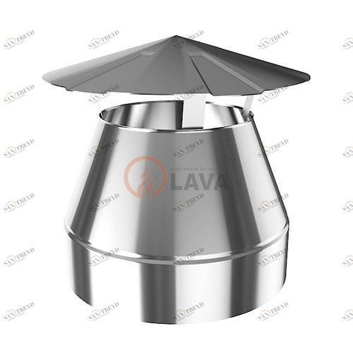 Оголовок-зонт LAVA 115/180, нерж. 439 (0,5) 3142