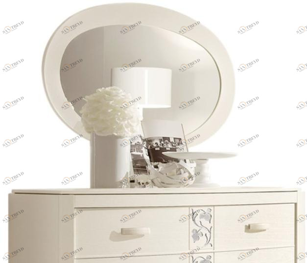 Barnini Oseo Овальное зеркало из дерева с настенной рамой Fashion time Ft10