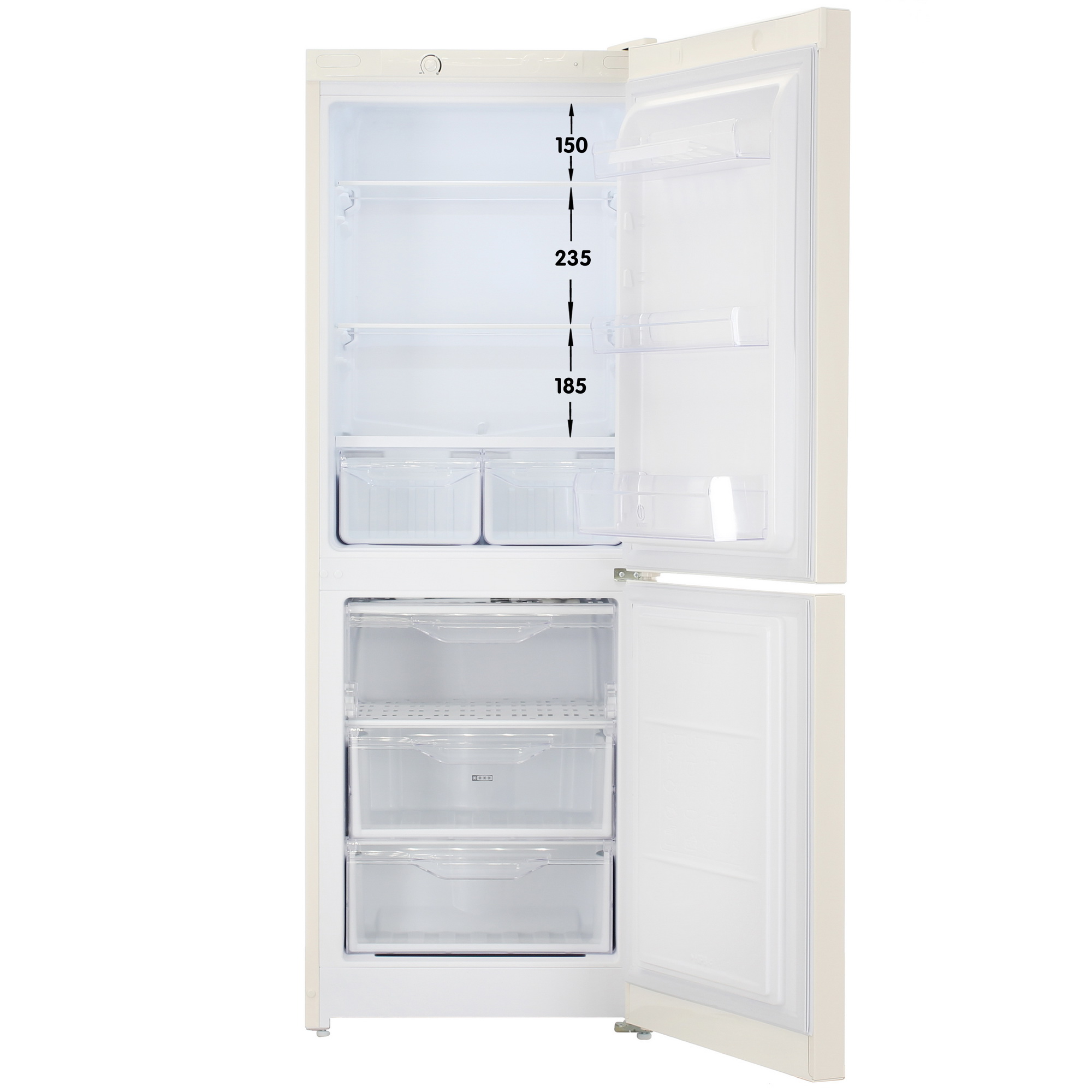 9244180 Холодильник с морозильником   Indesit DS 3160 E бежевый STDN-0093293 - Вид №1