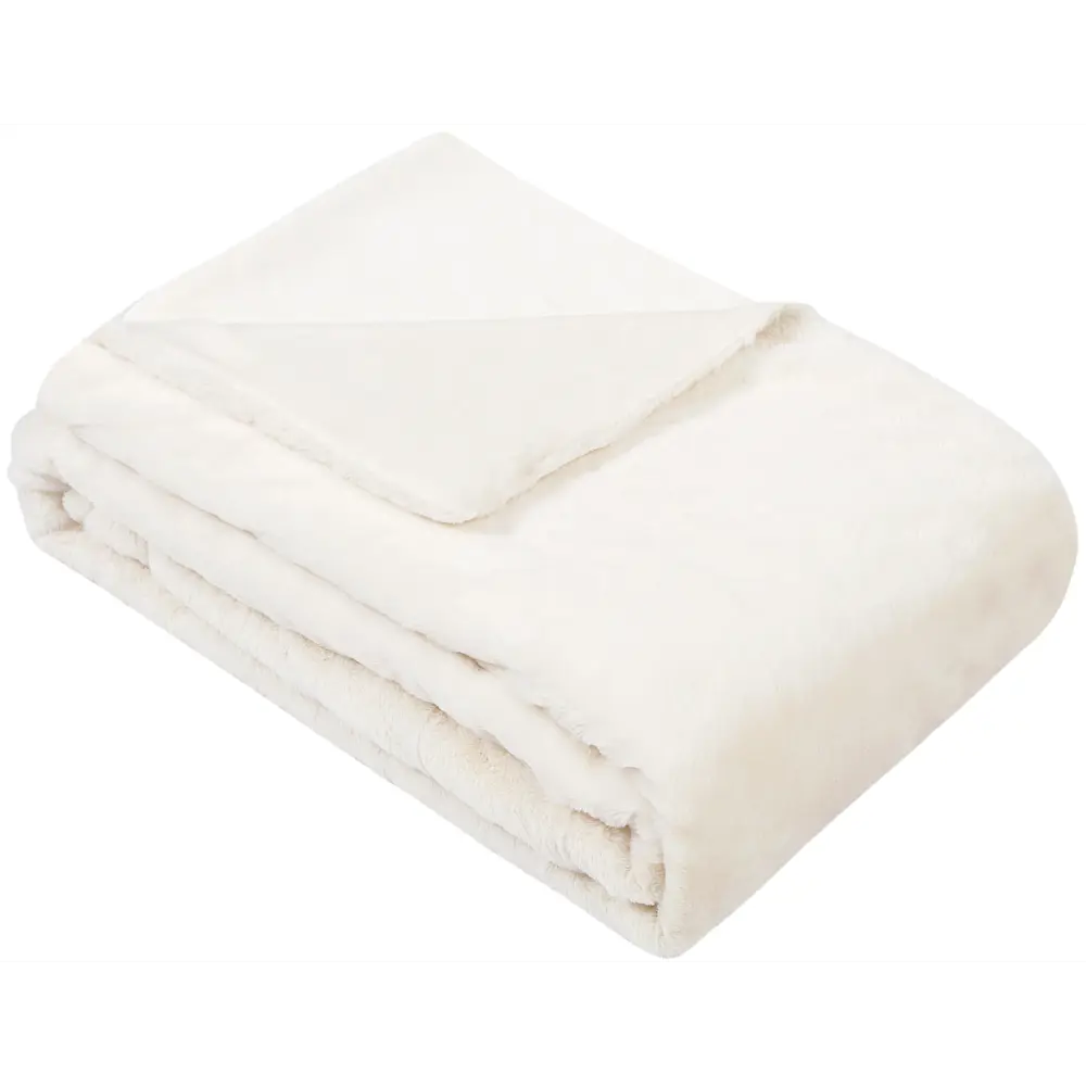 Плед Enalie Cream 5 200x220 см велсофт цвет кремовый 84882386 STLM-2187041 INSPIRE