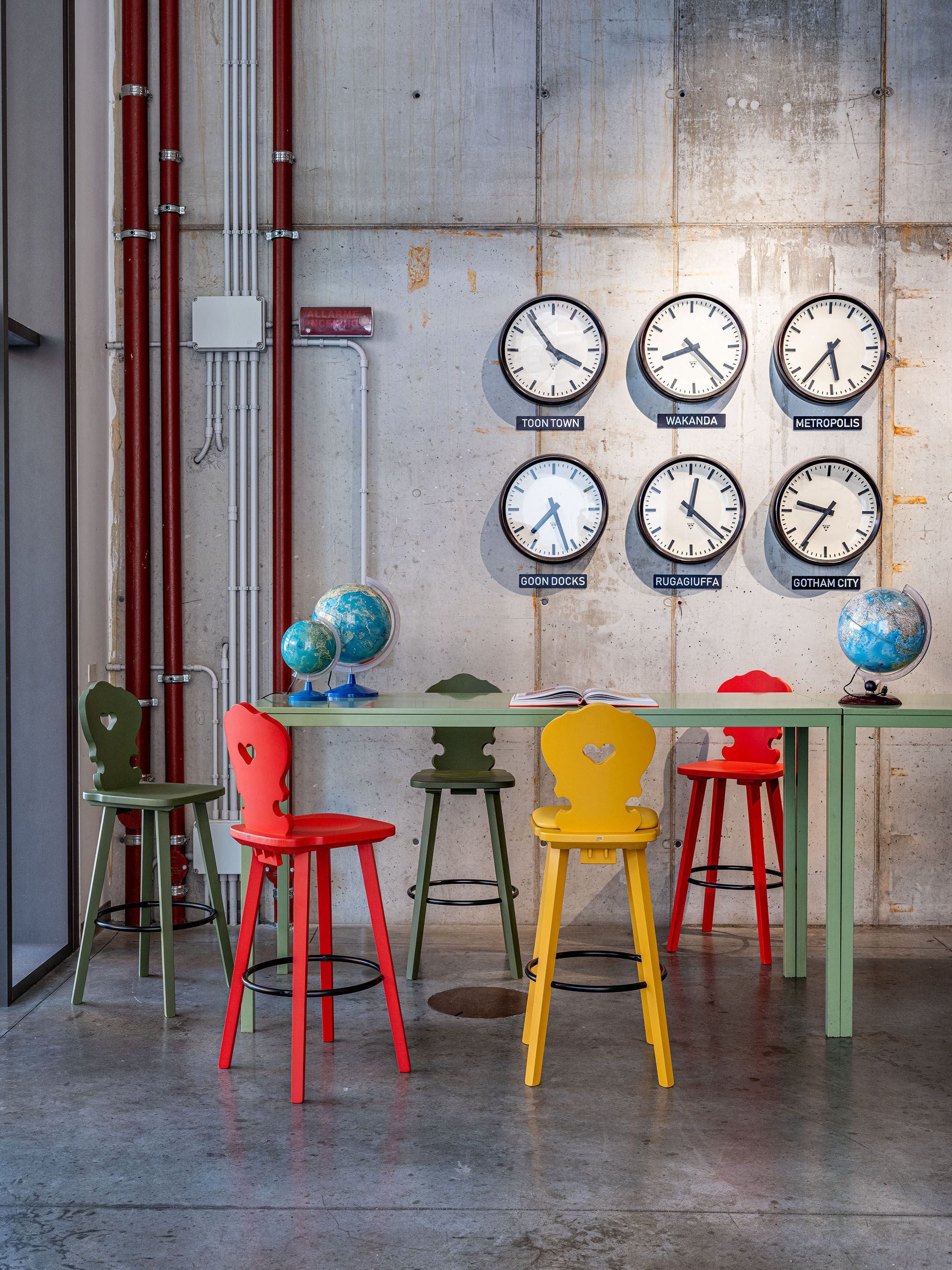 Высокий стул из ели со спинкой SIPA Вена ARCH-00142832 - Вид №5