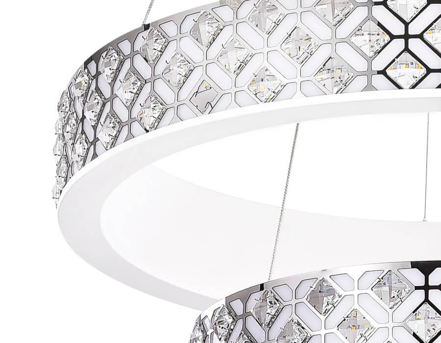 Подвесной светильник белый Ambrella Light Ice FA165 AMBRELLA LIGHT ДИЗАЙНЕРСКИЕ, ICE 00-3890274 Белый  - Вид №2