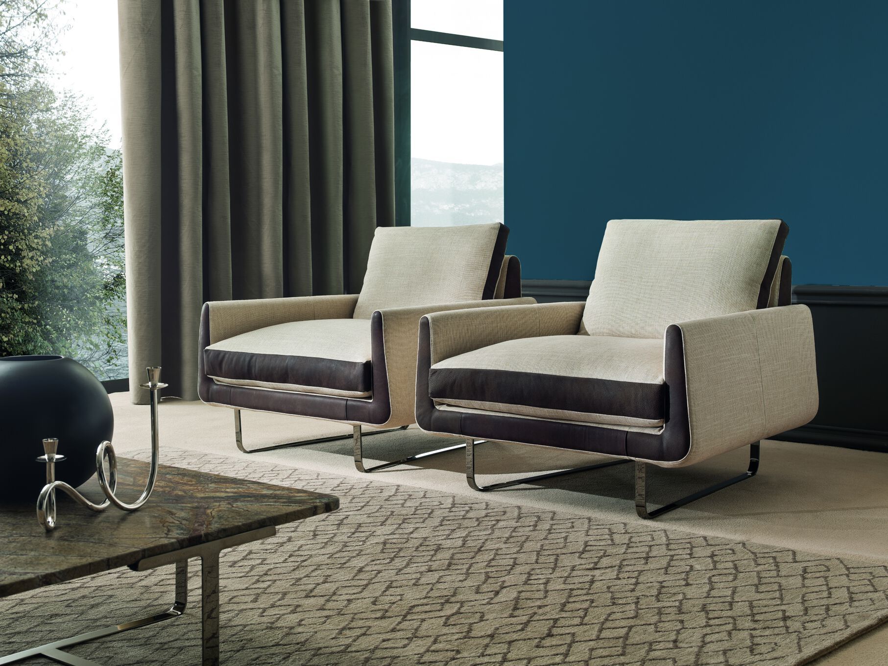 3-местный кожаный диван i 4 Mariani Джошуа ARCH-00121906 - Вид №5