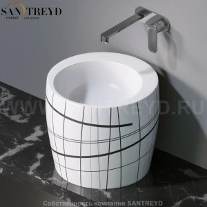 L101415 Накладная раковина на столешницу  круглая A. e T. Italia TOTEM