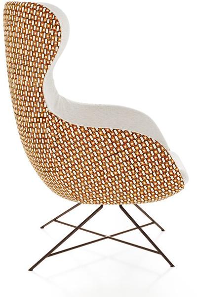 Liu Jo Living Collection Кресло с подголовником с тканевой обивкой и подлокотниками Urban fan Stb - Вид №4