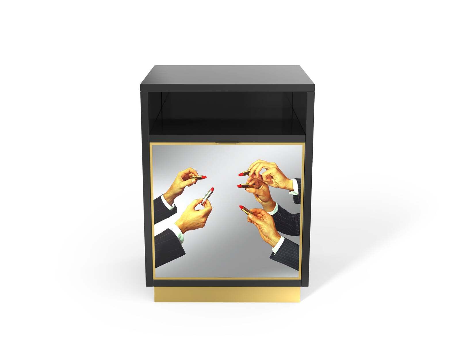 Квадратная прикроватная тумбочка из МДФ Seletti туалетная бумага Seletti wears ARCH-00144817