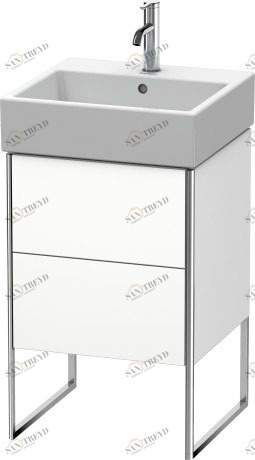 XS447201818 XSquare Тумбочка напольная Белый матовый, декор Duravit