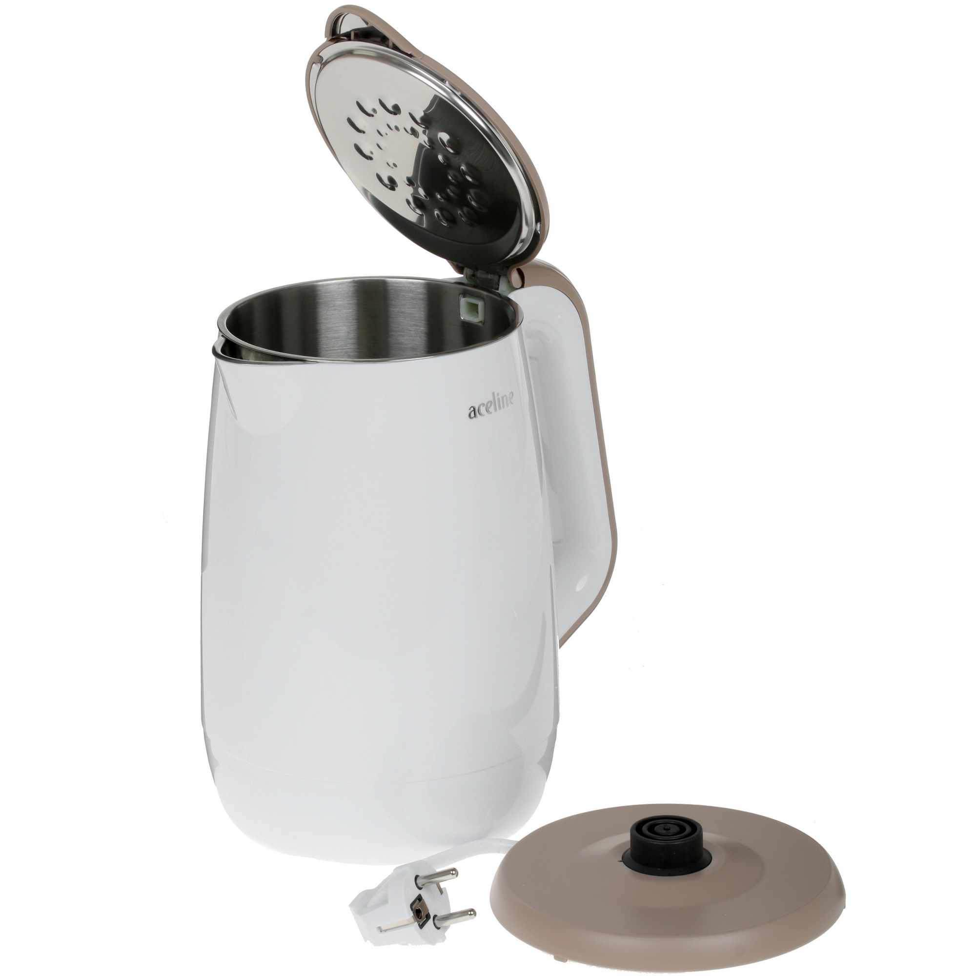 1369815 Электрочайник Aceline P-1800 белый STDN-0088048 - Вид №3