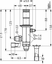 Danfoss Регуляторы производительности CPCE со смесителями "жидкость-газ" LG LG 16-28 Смеситель потоков 069G4003  - Вид №7
