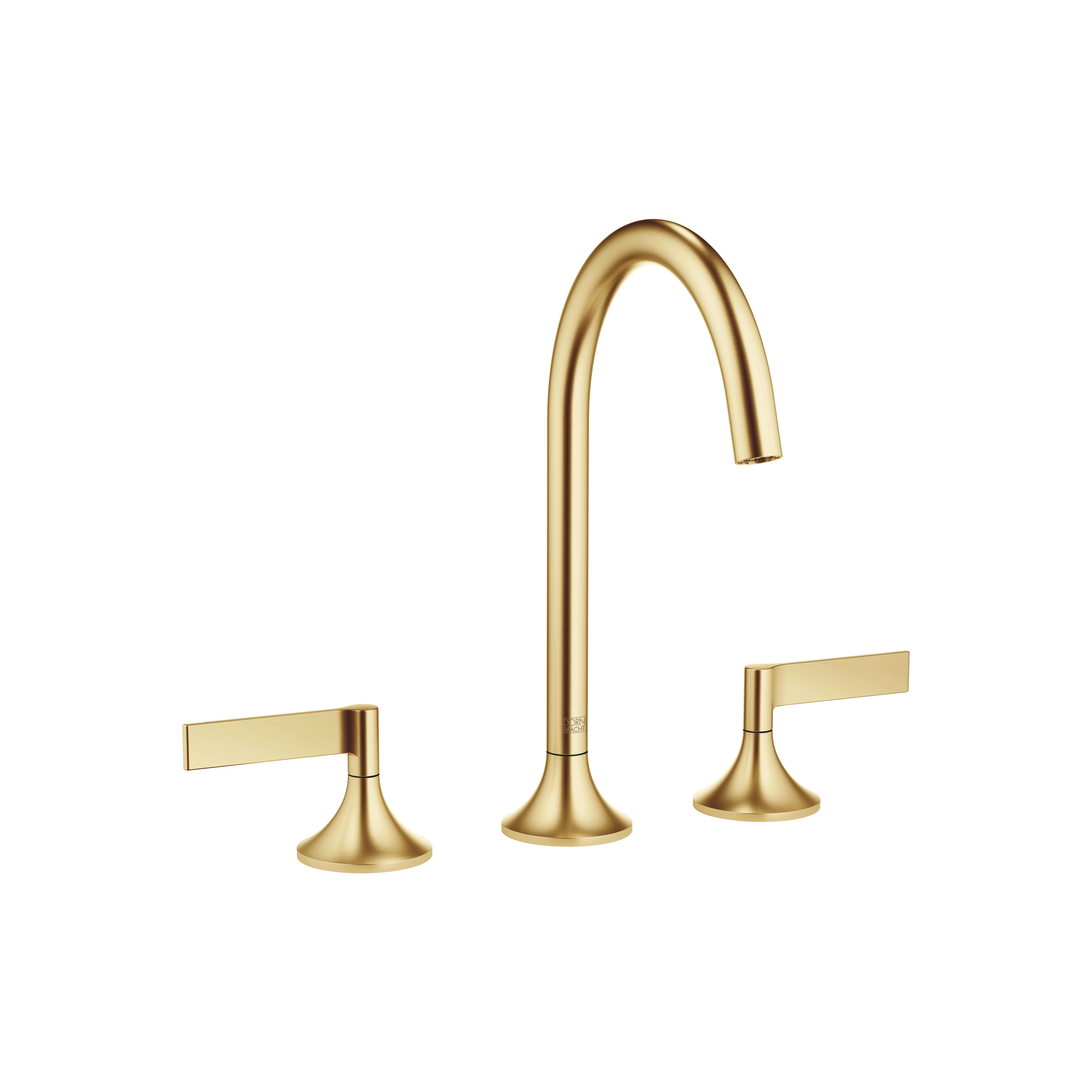 VAIA Смеситель для раковины на три отверстия со сливным клапаном - Brushed Durabrass (23-каратное золото) 20713819-28 DornBracht