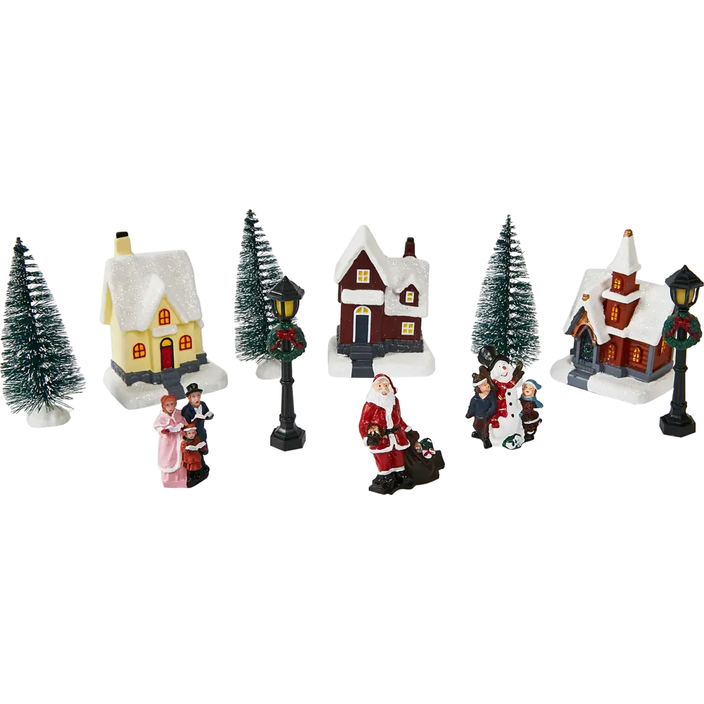 87547183 Набор новогодних светодиодный фигур для дома 11 элементов 35 см STLM-0956399 Santreyd  - Вид №1