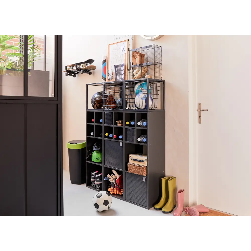 Дверь для стеллажа Spaceo Kub Paris 32x32 см металл цвет черный 82010844 STLM-2097549 - Вид №10
