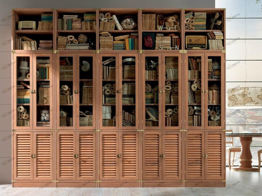 Caroti Модульный книжный шкаф из массива дерева  Atmosfera day 