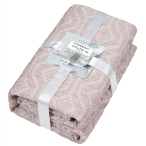 Покрывало Венера 200x250 см микрофибра цвет серо-розовый