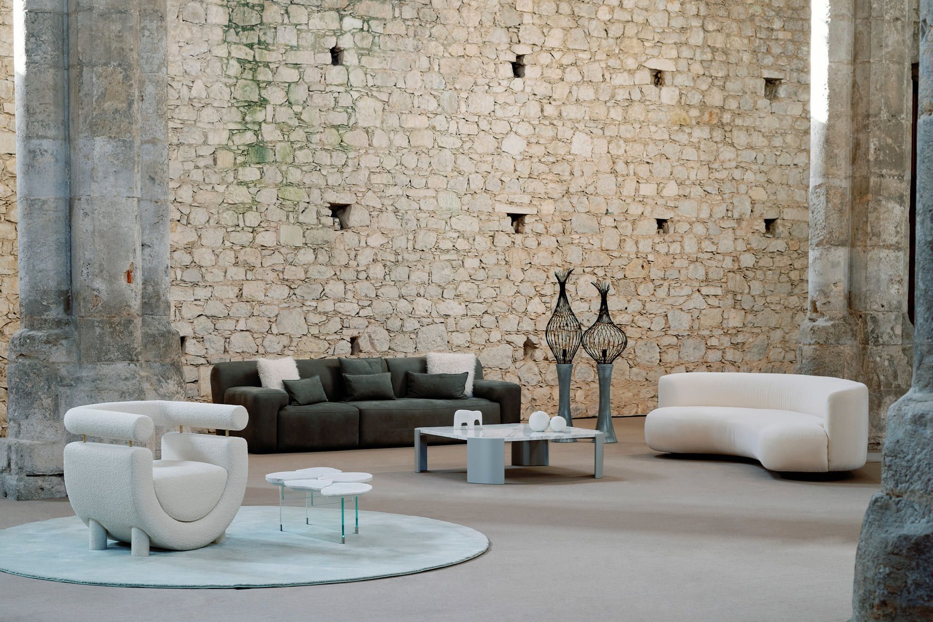 Тканевое кресло с подлокотниками Greenapple MEL ARCH-00109243 - Вид №11