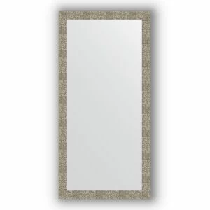 BY 3340 Зеркало в багетной раме - соты титан 70 mm EVOFORM Definite