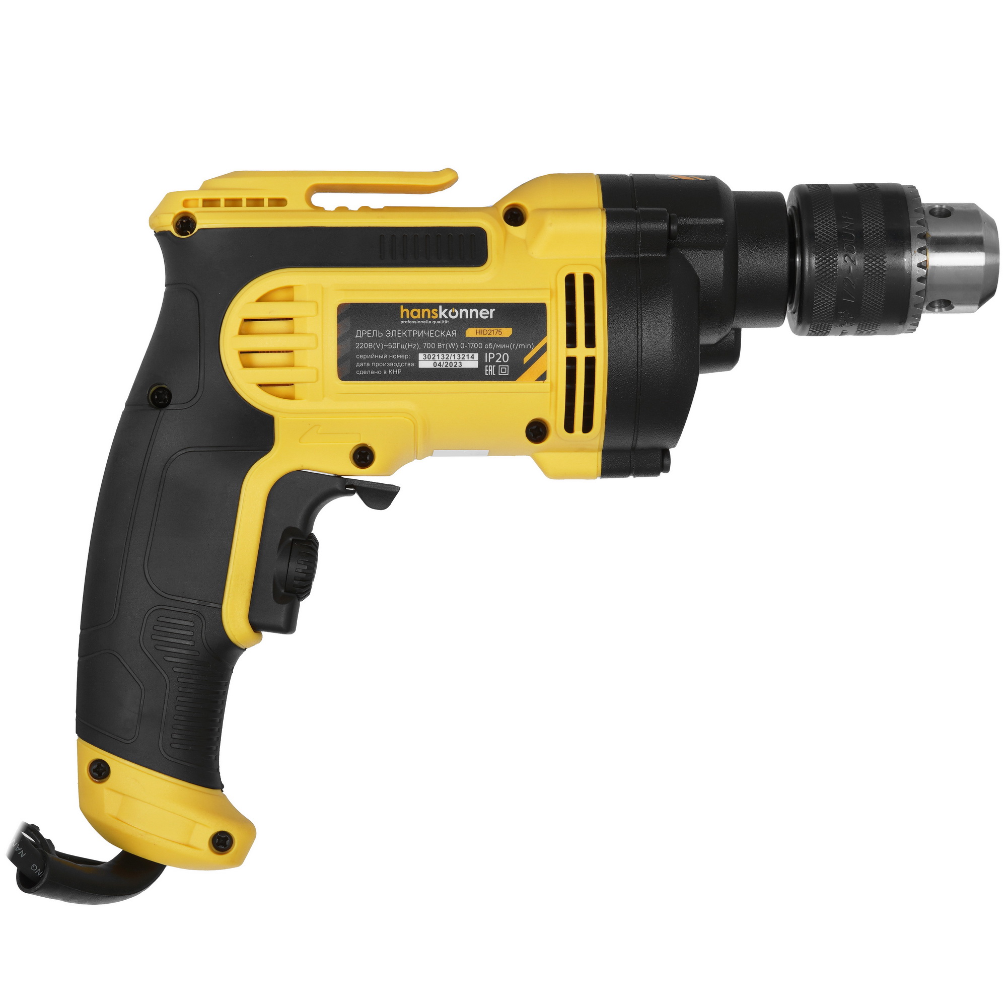 Дрель  Hanskonner HID2175 5452236 STDN-0054998 - Вид №1