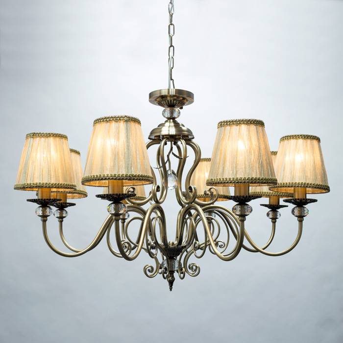 Подвесная люстра Arte Lamp Charm A2083LM-8AB ARTE LAMP ДИЗАЙНЕРСКИЕ, CHARM 056546 Бежевый  - Вид №1