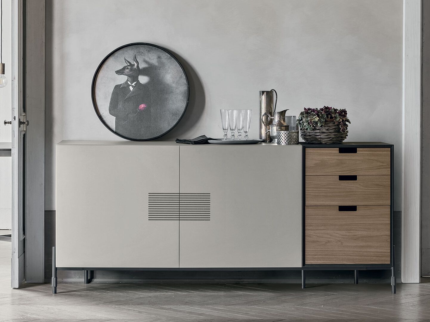 Деревянный шкаф с ящиками TOMASELLA Time ARCH-00046526