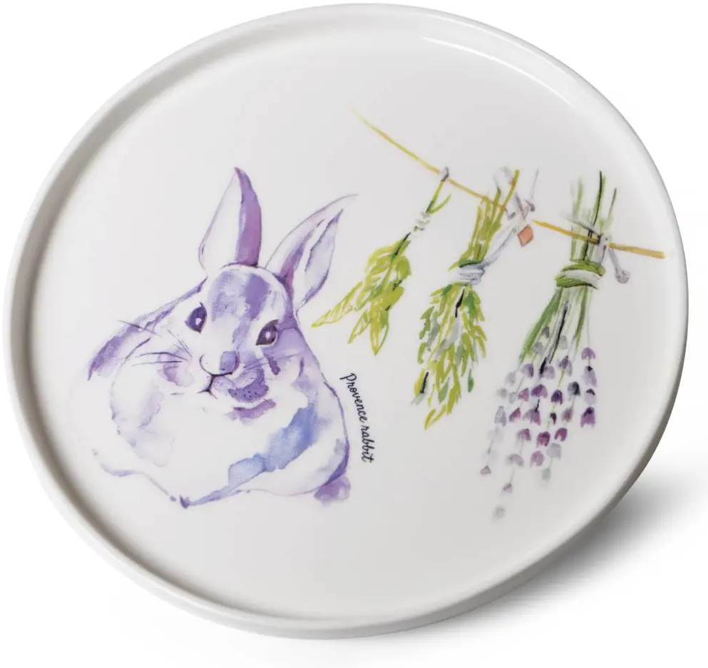91607206 Тарелка 25x2x2 см Fissman Provence rabbit фарфор цвет белый STLM-0862075