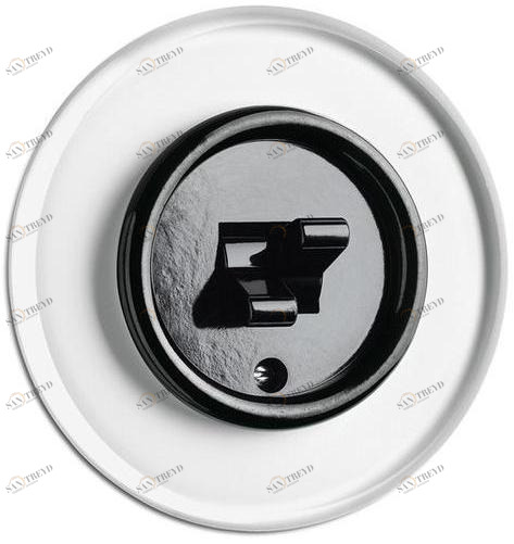 THPG Двойной переключатель из бакелита и стекла  100573 