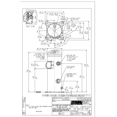 Danfoss MLZ — герметичные спиральные компрессоры MLZ066T2LC9A Компрессор спиральный 121L8685 