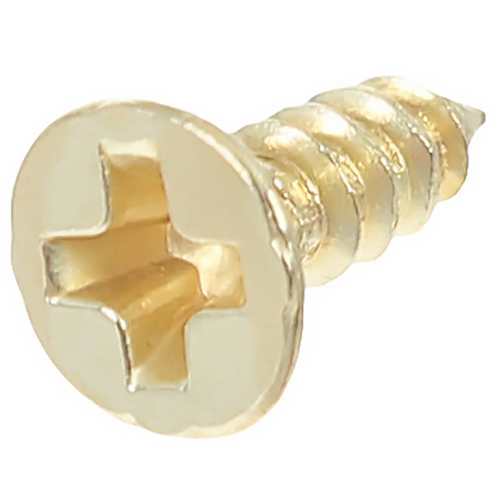 Саморез декоративный 5х4 мм сталь цвет золото 50 шт ЛЕВША STLM-2150637