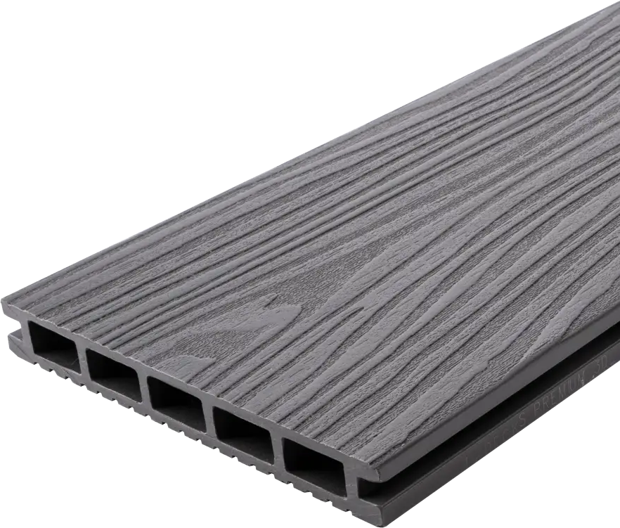 87036580 Террасная доска ДПК T-Decks цвет Серый 150x20x3000 мм двусторонняя вельвет/структура древесины 0.45 м² STLM-1013338