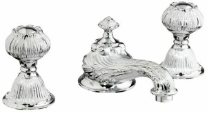 Bronces Mestre Нажмите для мойки на 3 отверстия из хромированной латуни Versailles 230401.a030.50