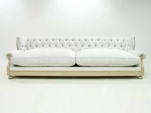 CREARTE COLLECTIONS Стеганый диван из джута со вставками из венской соломы Dorian essence 21