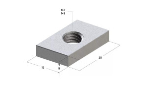 16166567 Гайка профиля 28 5F М10 9108002 TERMOCLIP