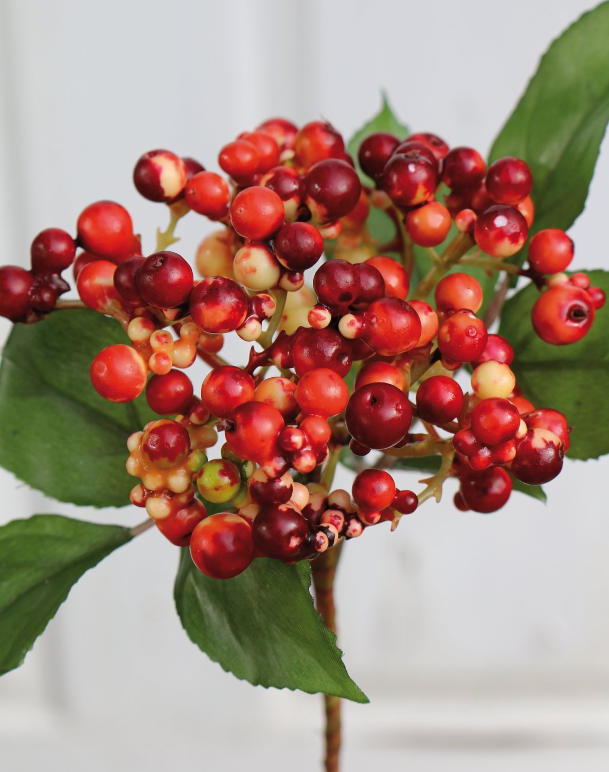 1551 444 a3 Искусственные ягоды на палочке, 30 см, красные H-andreas 