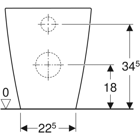 500.840.00.1 Напольный унитаз Geberit Smyle Square, приставной, закрытая форма, Rimfree Geberit  - Вид №3