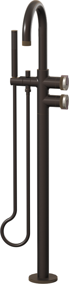 E-11554-R1BNi-L1OX-OB Смеситель напольный отдельностоящий (внешняя часть) GRAFF MOD+