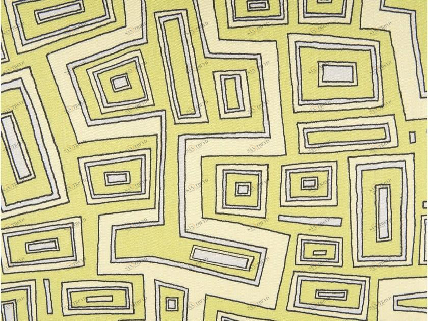 KOHRO Ткань с графическими мотивами из льна и хлопка sun-id-1381008