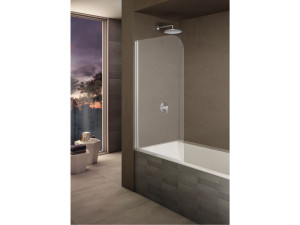Стеклянная фиксированная стена ванны