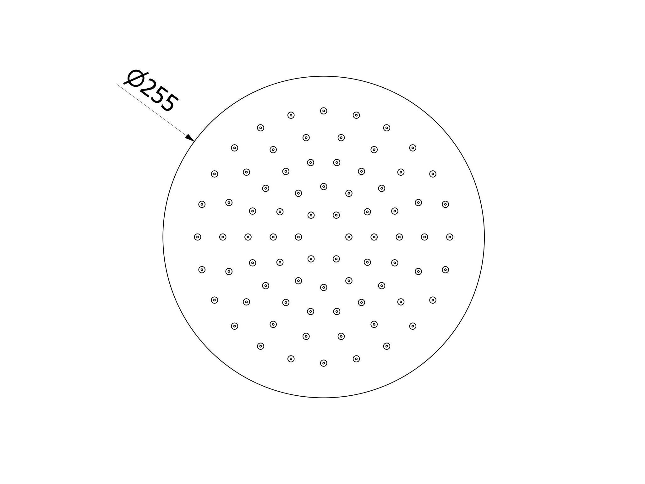 Круглая душевая головка из нержавеющей стали IB насадки для душа Program 316 ARCH-00141877 - Вид №2
