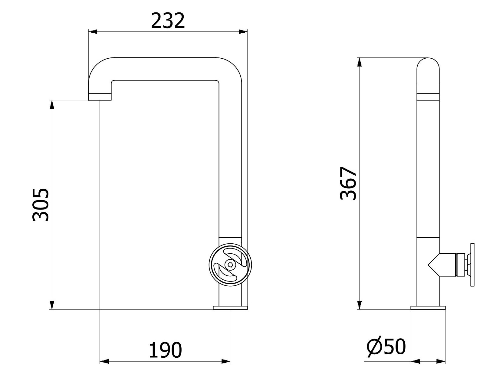 Смеситель для кухни с одной ручкой IB Bold ARCH-00099755 - Вид №21