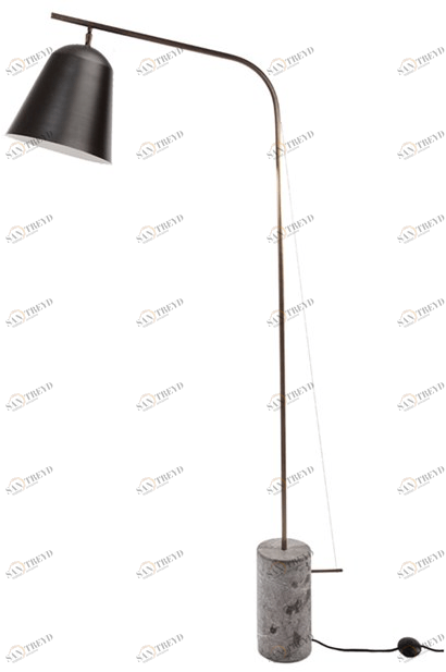 NORR11 Торшер из алюминия с мраморным основанием Line sun-id-1495626