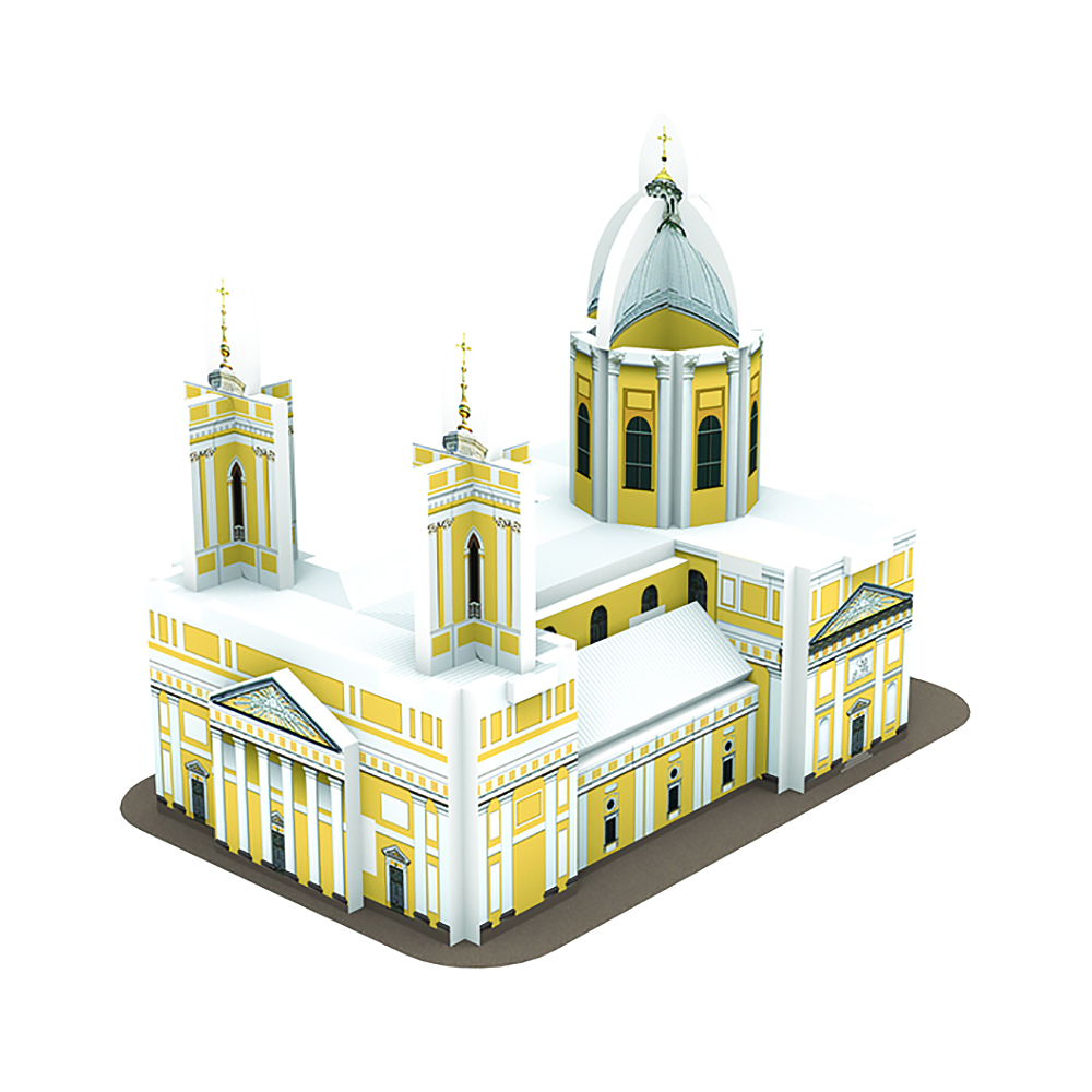 3D Пазл "Две столицы" 17036 Александро-Невская Лавра, СПб Не в масштабе IQ 3D sun-id-2094171