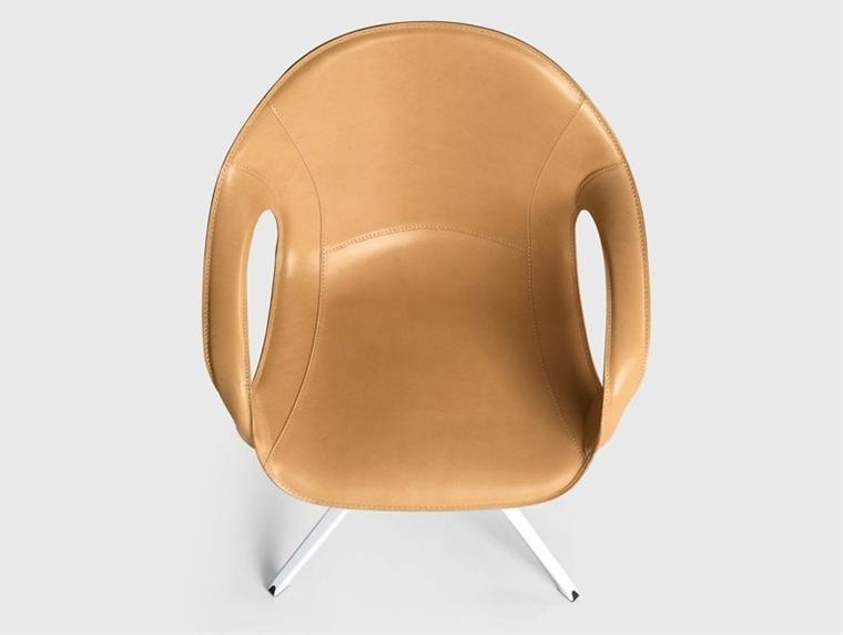 Kristalia 4-спицевое кожаное кресло с подлокотниками Elephant sun-id-1509816 - Вид №2