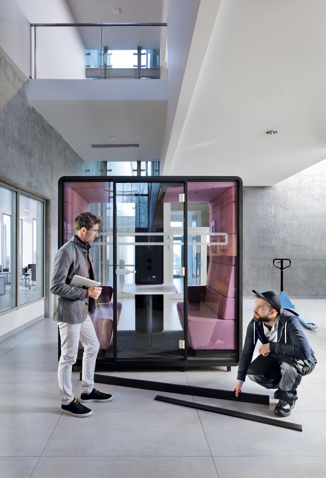 Многосторонняя акустическая офисная кабина со встроенным освещением Mikomax Smart Office Hushoffice ARCH-00086277 - Вид №8