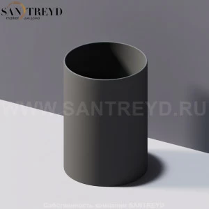 Agape GEMMA Контейнер 9 см серый ACOM254LG