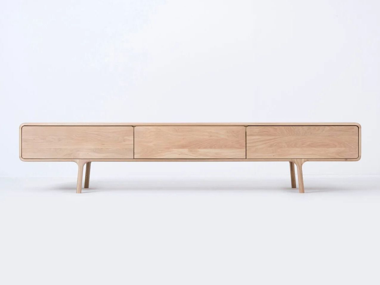 Низкий дубовый ТВ-шкаф с ящиками Gazzda Фавн ARCH-00041114 - Вид №4