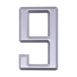 Дверной номер  «9», 37х5х60 мм, серебро LJPS0069 Public Steel Россия